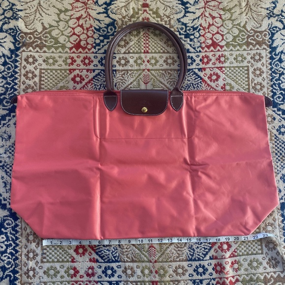 Longchamp Le Pliage Original XL Tote Bag Extra Large Salmon - Picture 12 of 13